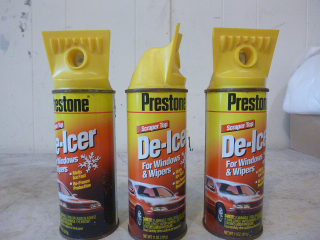 3 Cans of Prestone De-Icer