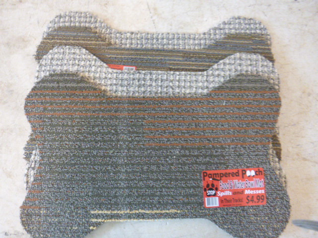 4 Pampered Pooch Food and Water Bowl Mats