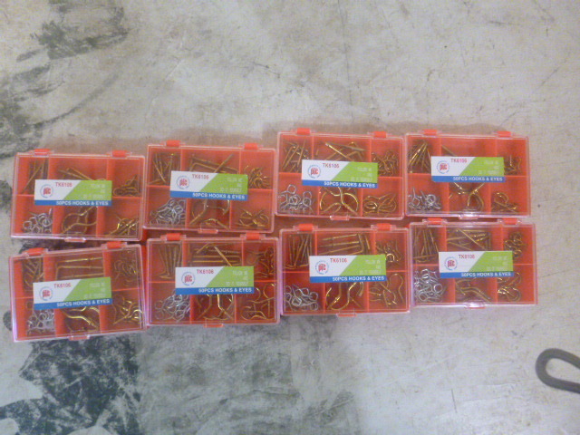 8 Sets of PTC Hooks and Eyes