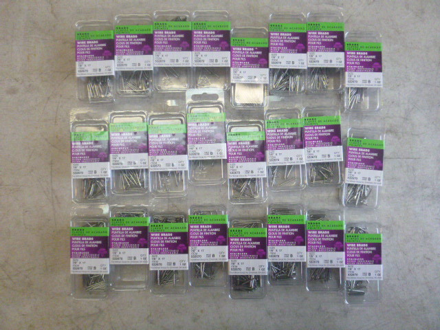 24 Packs of Hillman Wire Brads