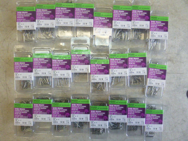 24 Packs of Hillman Wire Brads