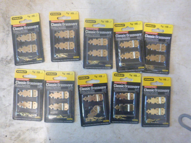 10 Packs of Stanley Ornamental Hinges