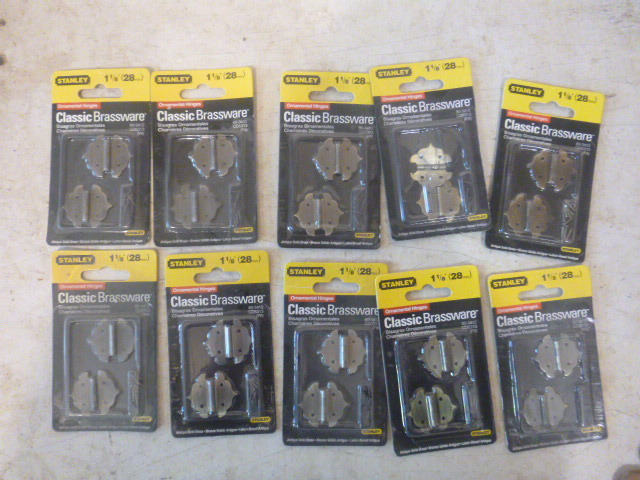 10 Packs of Stanley Ornamental Hinges
