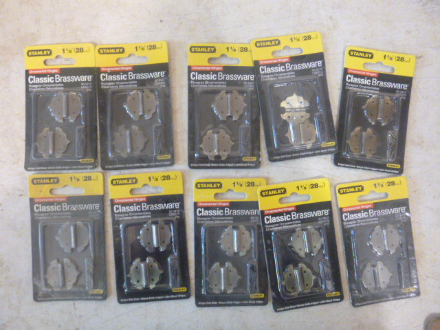 10 Packs of Stanley Ornamental Hinges