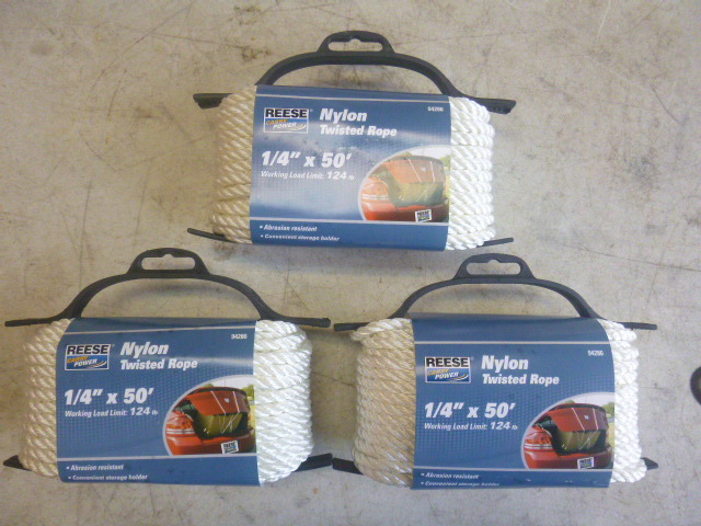 3 Spools of Reese Nylon Twisted Rope
