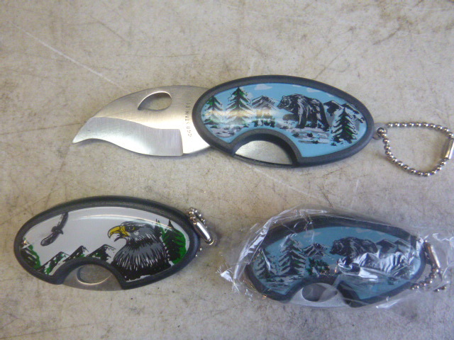 3 Folding Lock Blade Knives