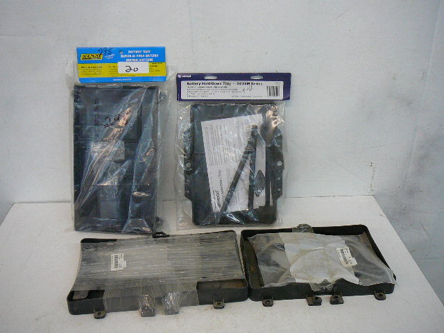 lot 20 image: Battery trays Hold Down Trays New