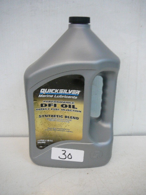 lot 30 image: Quick Silver Marine DFL Oil DFI Oil Synthetic Blend 2 Stroke Oil 4 Liter  1 gal
