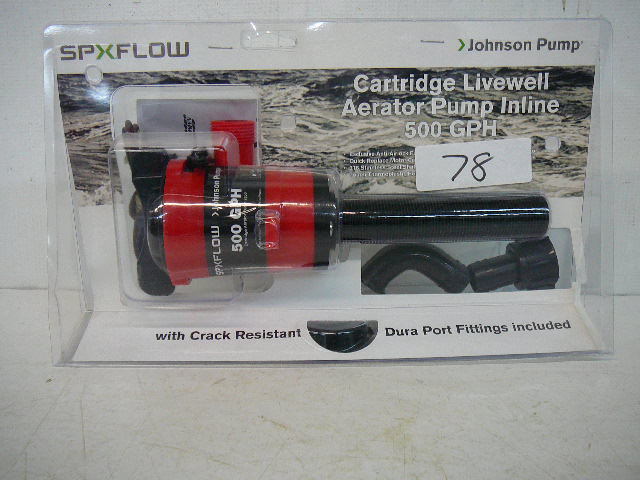 lot 78 image: Johnson Pump SPX Flow Cartridge Live well Aerator Pump 500GPH