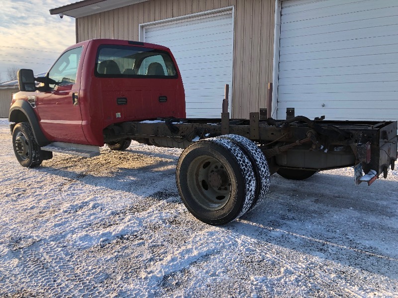 2008 FORD F-550 4X4 CHASSIS CAB 12FT