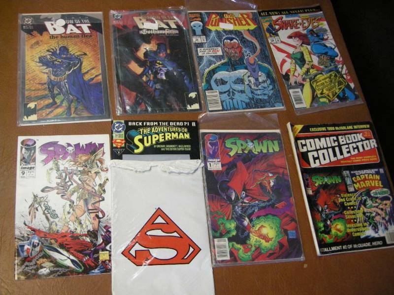 lot 23 image: Spawn, Superman, Batman Comic Books