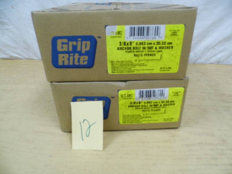 Grip Rite Anchor Bolts