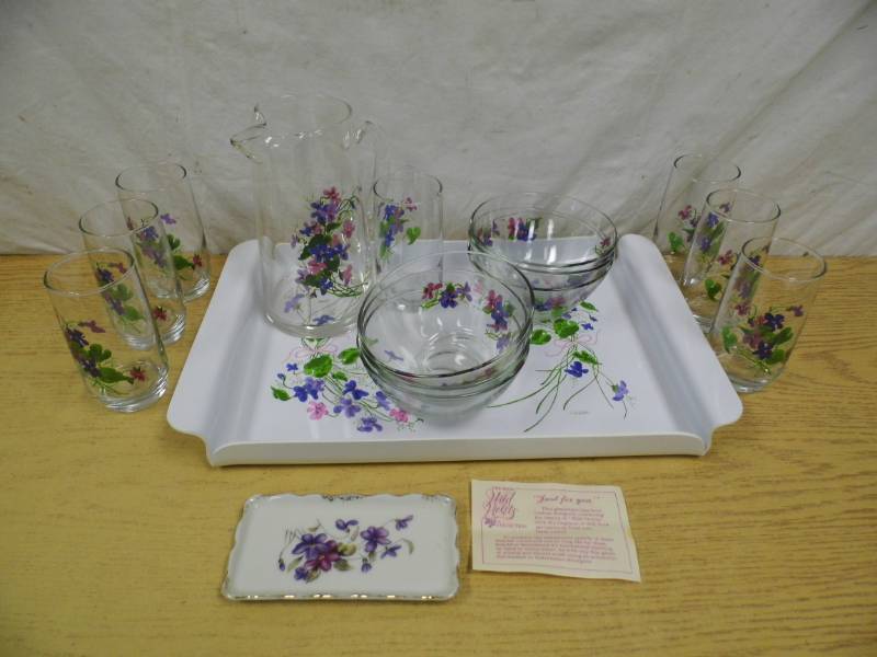 Avon Bowls -- Pitcher - Glasses