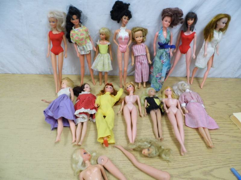 Assorted Barbies and Dolls