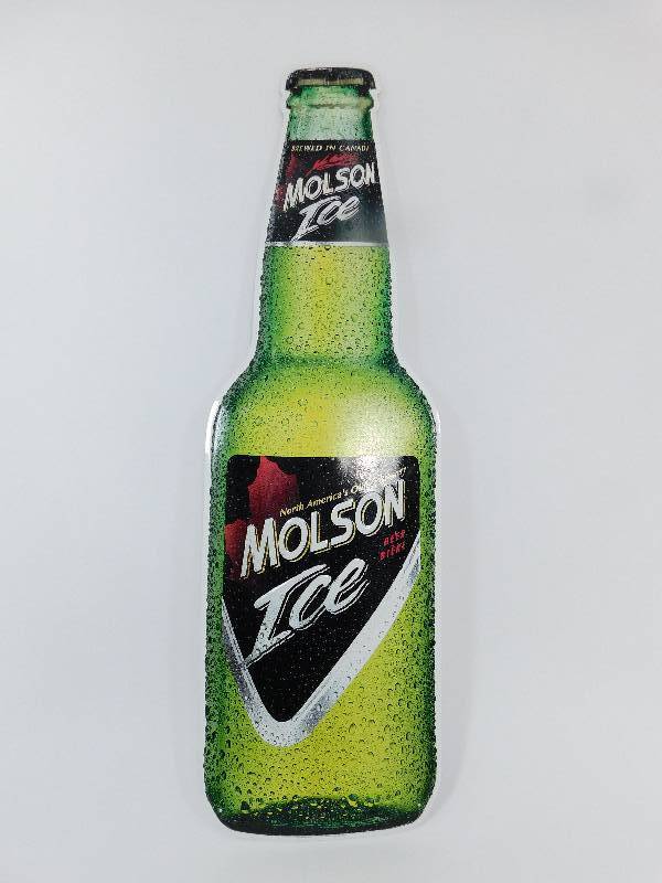 lot 10 image: MOLSOM ICE Metal Beer Sign