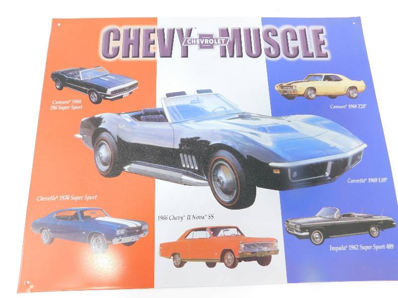 lot 23 image: CHEVY (CHEVROLET) MUSCLE Sign