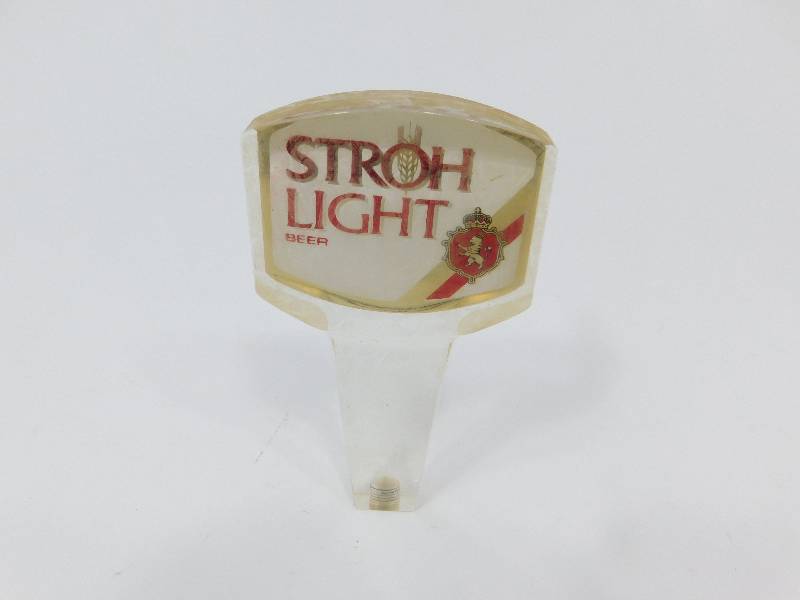 lot 33 image: Stroh Light Beer Tap Handle
