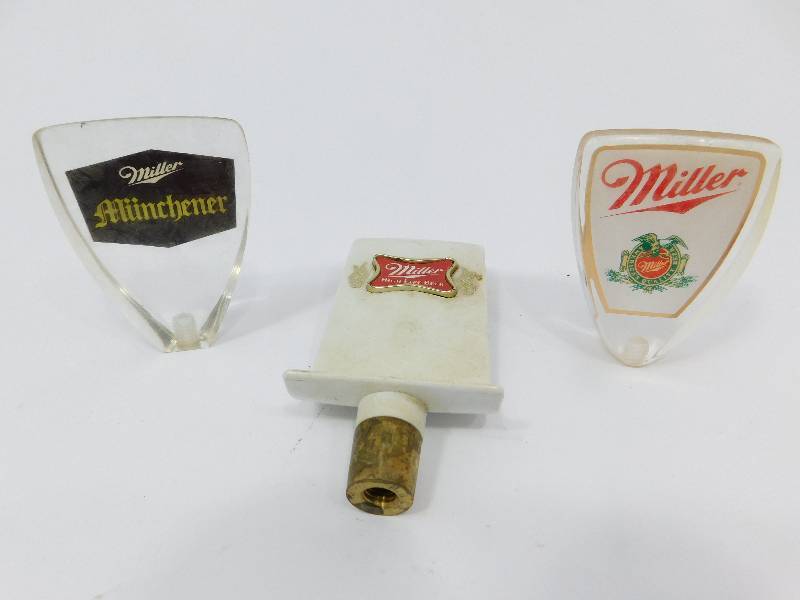lot 36 image: Three Beer Tap Handles