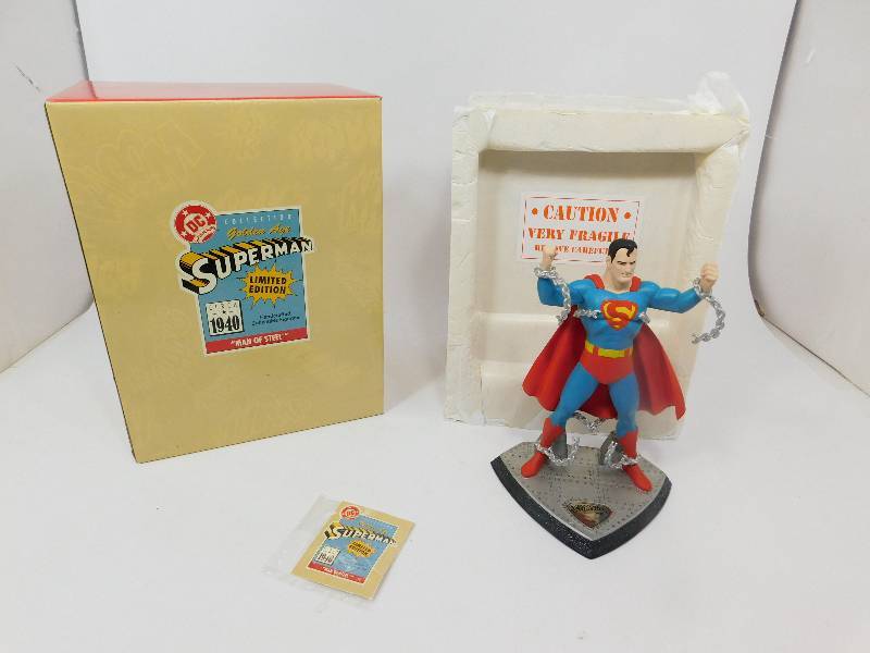 lot 46 image: HALLMARK DC Super Heroes Collection Golden Age SUPERMAN  Limited Edition  CIRCA 1940