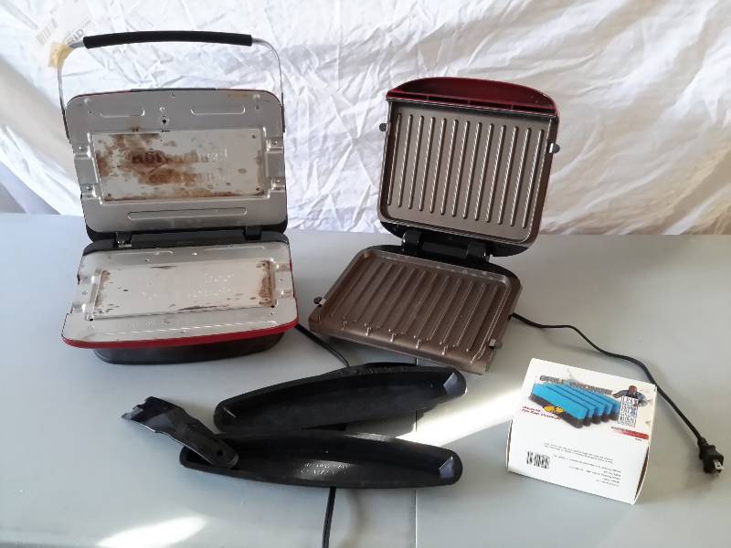lot 63 image: 2 George Foreman Grills, 1 Without Cooking Surface