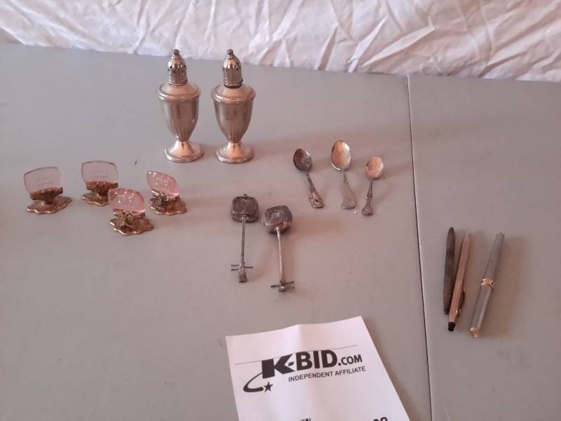 lot 68 image: Miscellaneous Items, Spoons, Some Silver, Please see close-ups