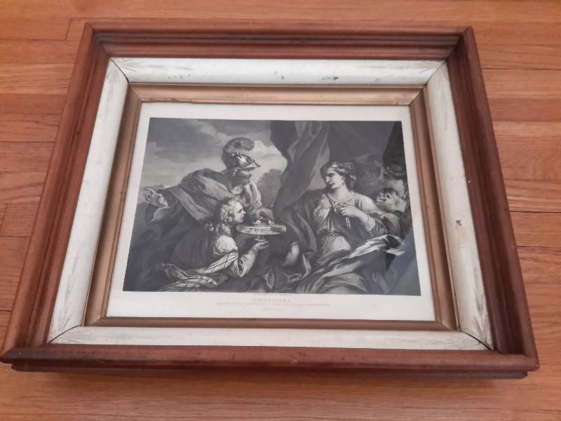 lot 118 image: Sophonisba etched by P Teyssonniers, From the origional painting by L Giordano