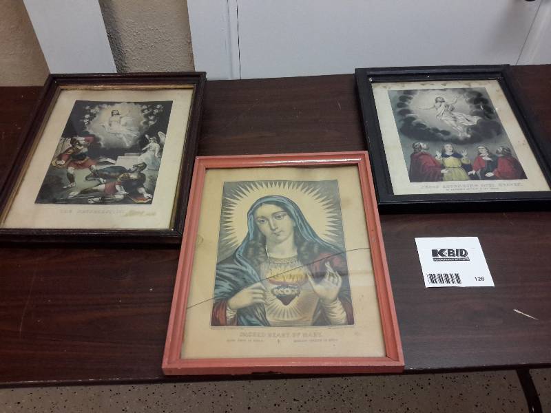 lot 128 image: Religious Art Work, Please See Close-Ups
