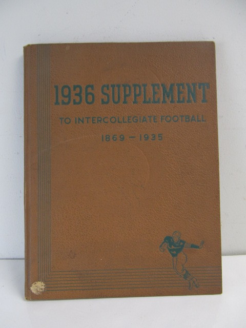 lot 27 image: Original 1936 Supplement to Collegiate Football Book