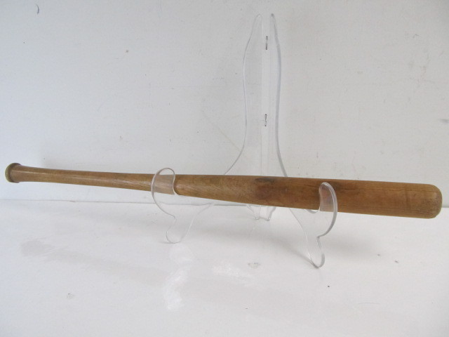 lot 28 image: 1930s WILSON Midget Model Baseball Bat