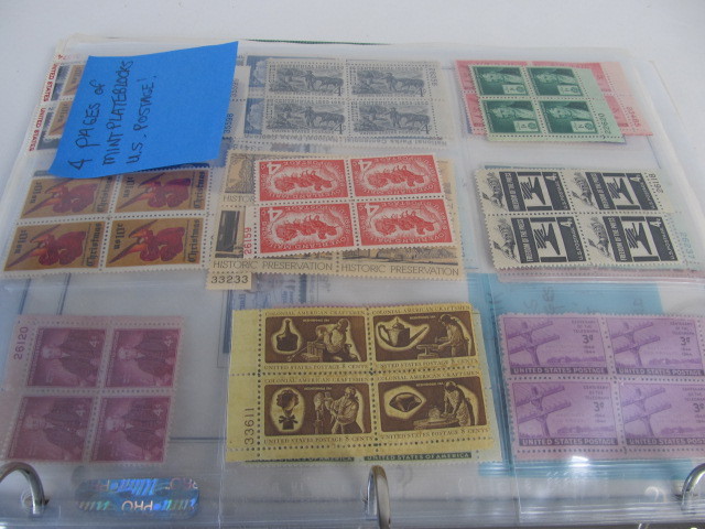 lot 72 image: Album Full of Mint Plate Block Stamps