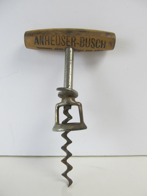lot 85 image: Antique Pre-Prohibition ANHEUSER BUSCH Beer Opener Corkscrew