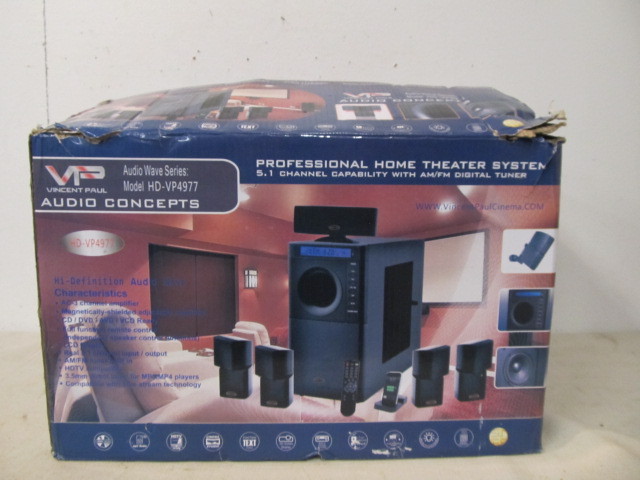lot 36 image: NEW IN BOX Professional Home Theater System