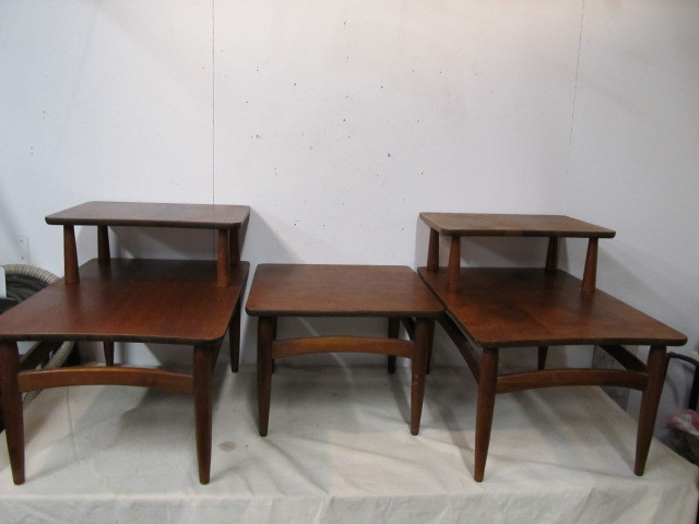 lot 47 image: Quality Vintage Mid Century Side Tables & Center Table