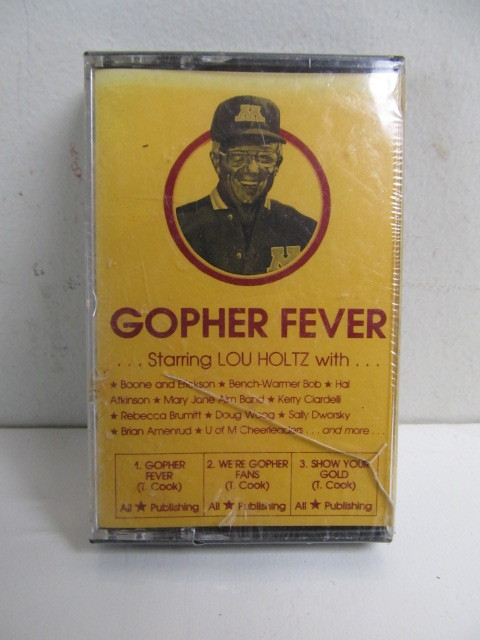 lot 156 image: Factory Sealed GOPHER FEVER Cassette Tape Starring Lou Holtz