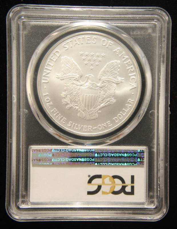 2007 AMERICAN SILVER EAGLE 1 TROY OZ. .999 FINE SILVER MS69 PCGS