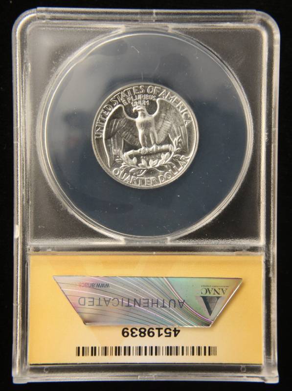 1961 PROOF WASHINGTON QUARTER PF67 ANACS