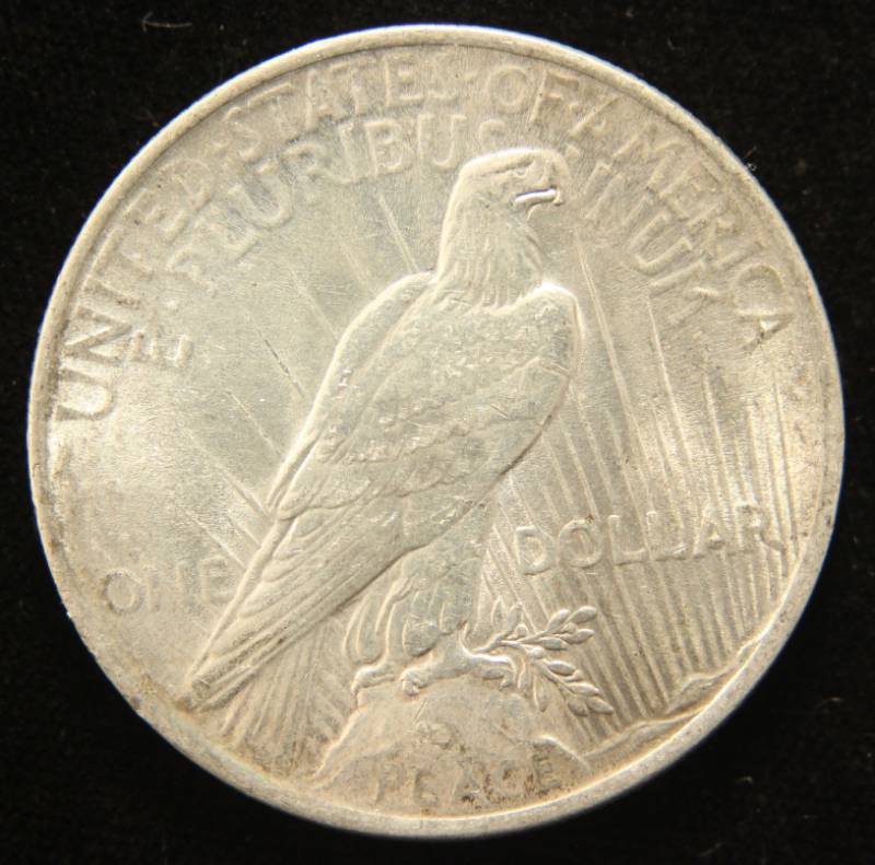 1923 PEACE SILVER DOLLAR AU