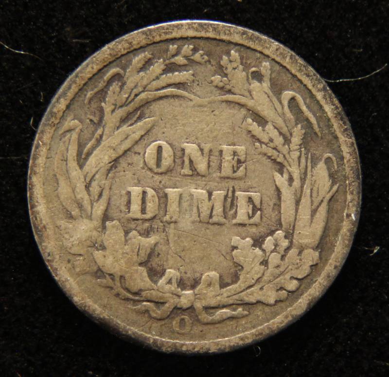 1893-O BARBER SILVER DIME BETTER DATE COIN
