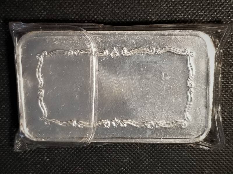 5 TROY OZ. .999 FINE SILVER BAR COVERED WAGON DESIGN