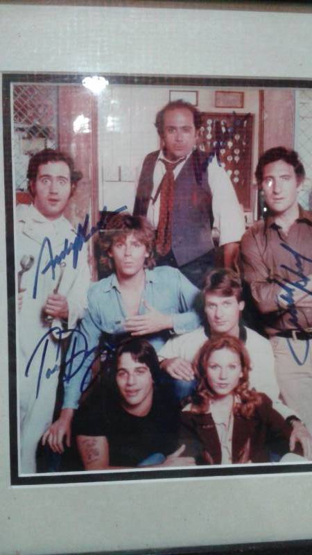 lot 5 image: Autographed Signed Photo Of The Cast Of The TV Show Taxi, Has A COA, I Cannot Verify The COA