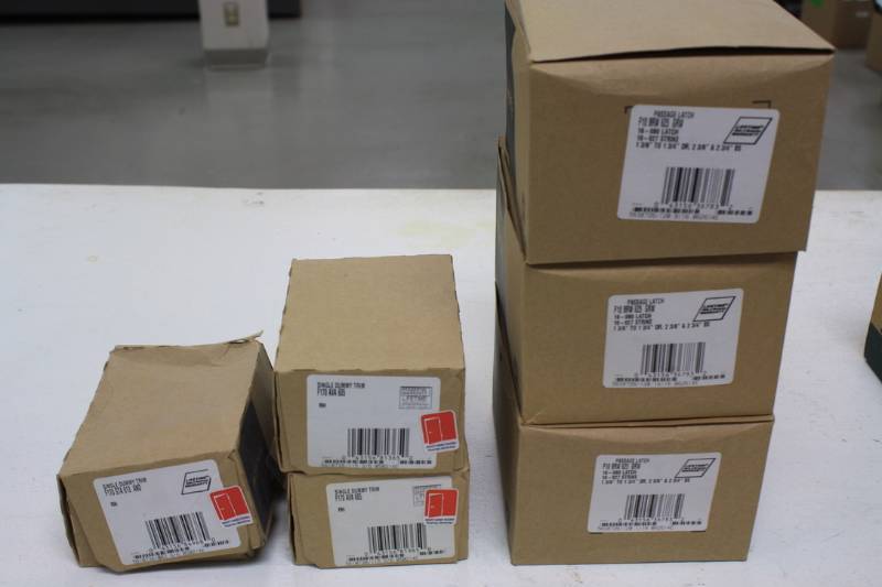 lot 92 image: 6 Qty Schlage Door Handle Sets  New