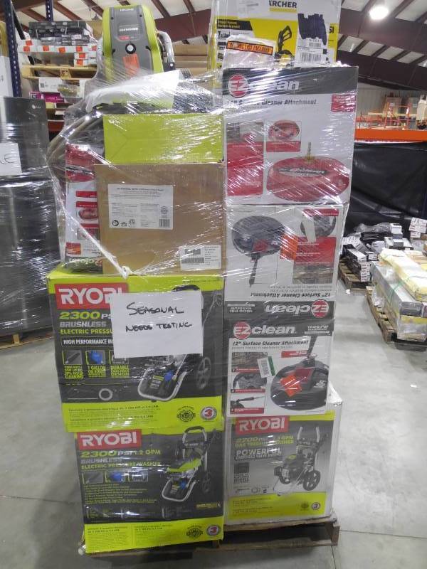 lot 104 image: PALLET LOT OF GENERAL MERCHANDISE , TOOLS & HARDWARE