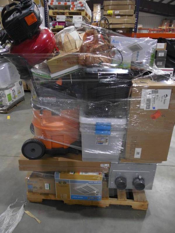 lot 107 image: PALLET LOT OF GENERAL MERCHANDISE , TOOLS & HARDWARE