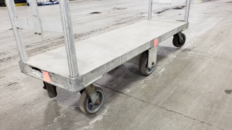 lot 9 image: 6 Wheeler Cart  Platform Truck