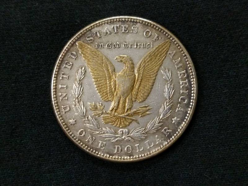 1882 Gold Plated Morgan Silver Doll...