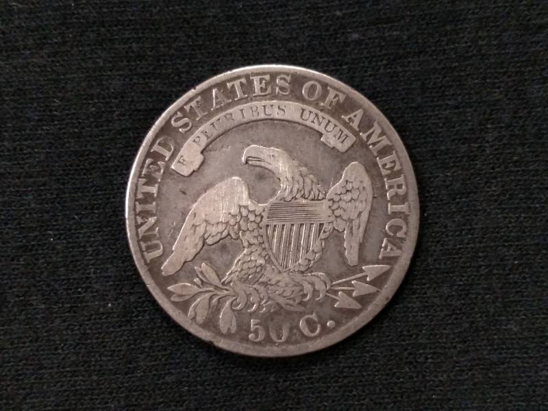 1832 Capped Bust Silver Half Dollar...