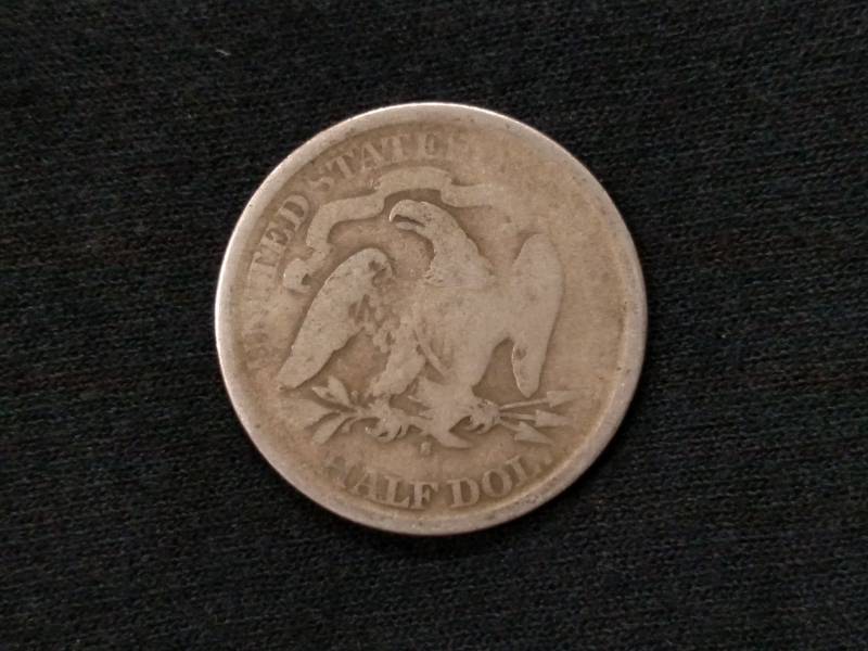 1875 S Seated Liberty Silver Half D...