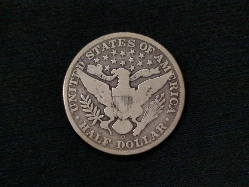 1908 O Barber Silver Half Dollar...