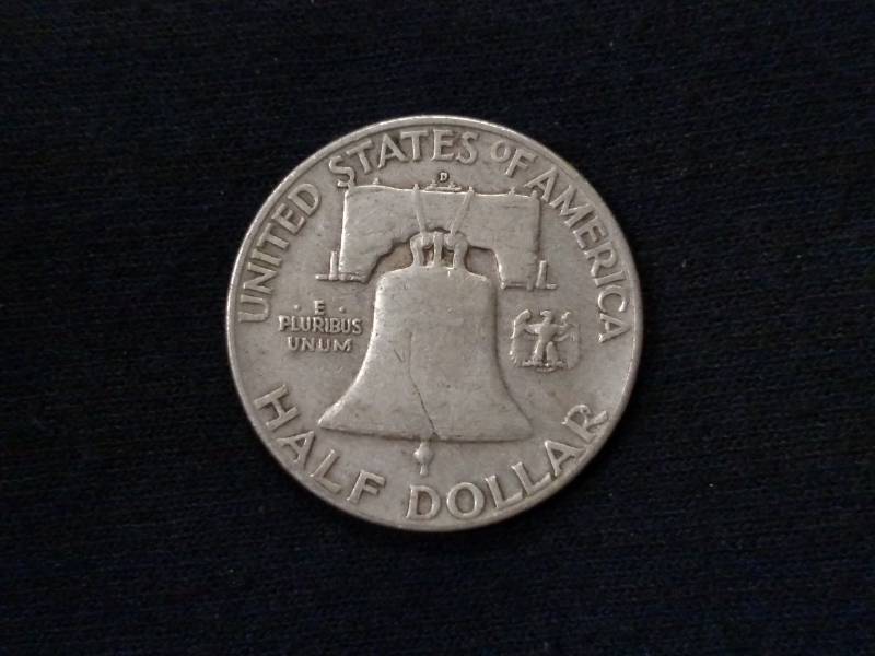 1951 D Franklin Silver Half Dollar...