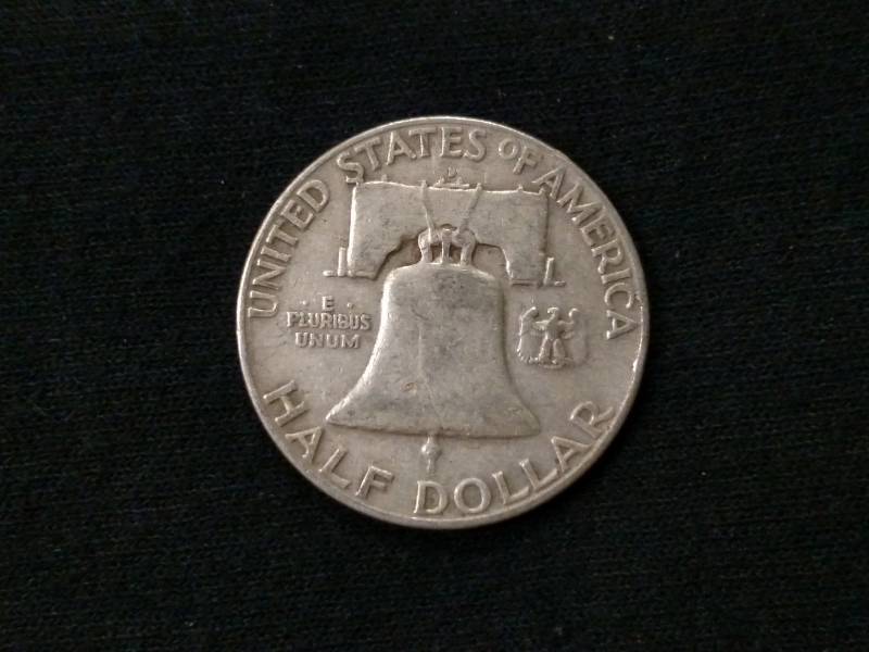 1952 D Franklin Silver Half Dollar...
